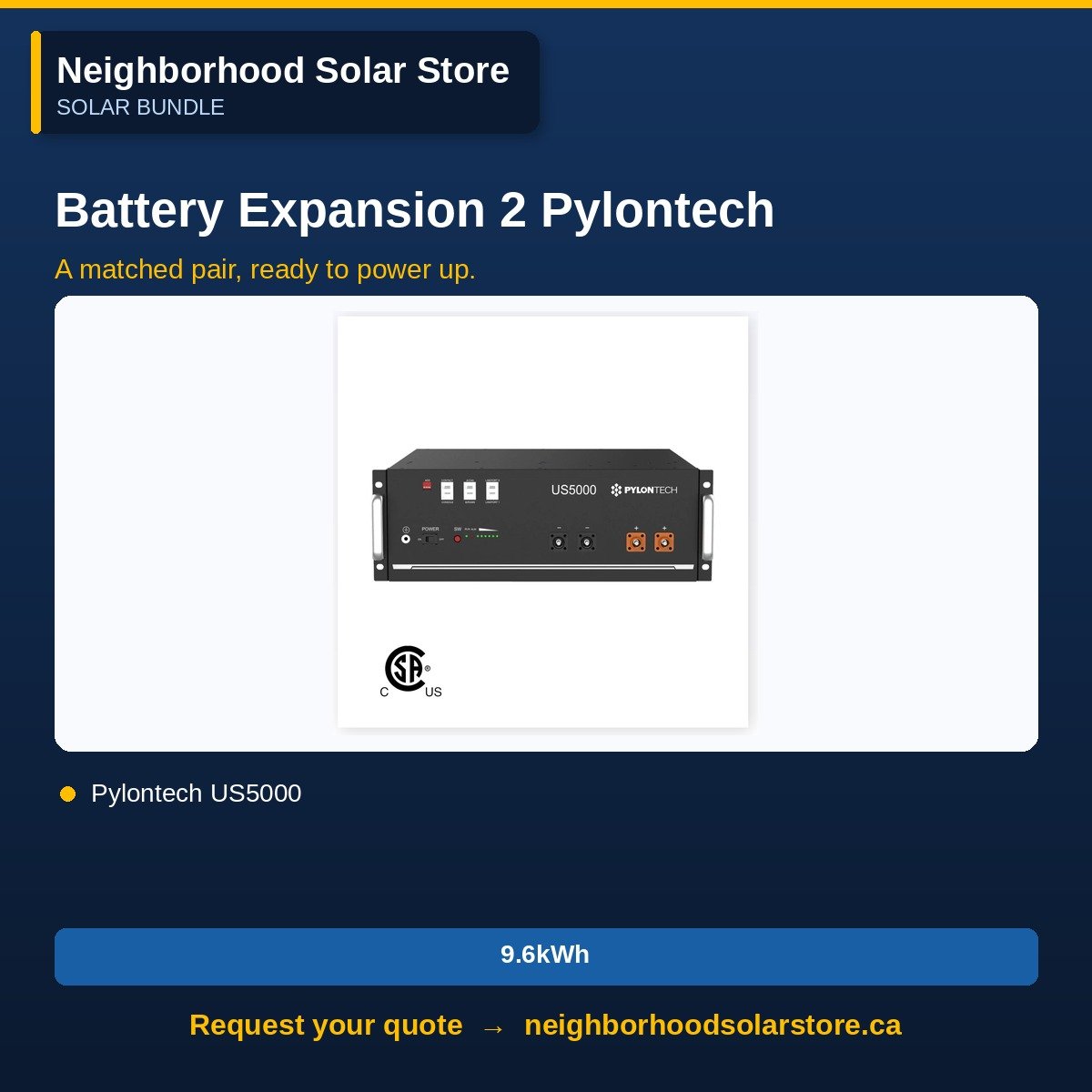 Pylontech Battery Expansion (2 Modules)