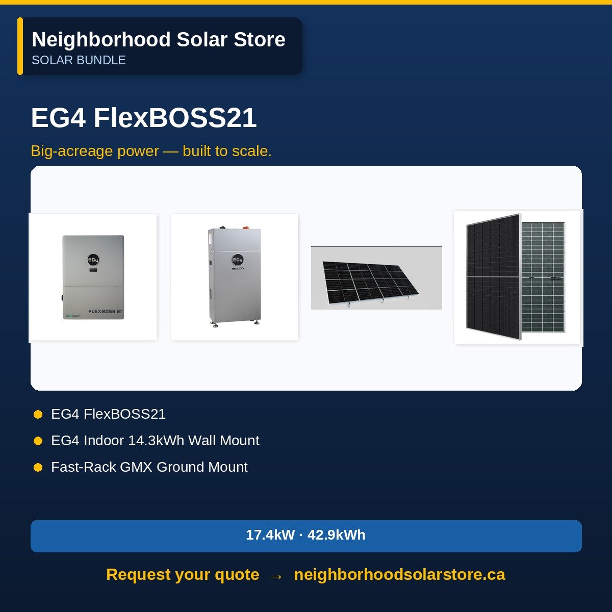 EG4 FlexBOSS21 Hybrid Inverter System