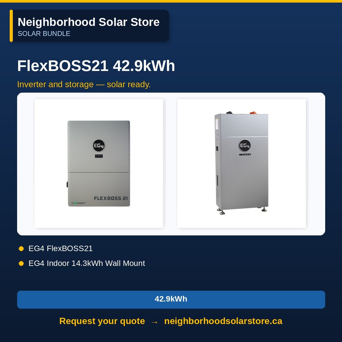 EG4 FlexBOSS21 Hybrid System + 42.9kWh Battery