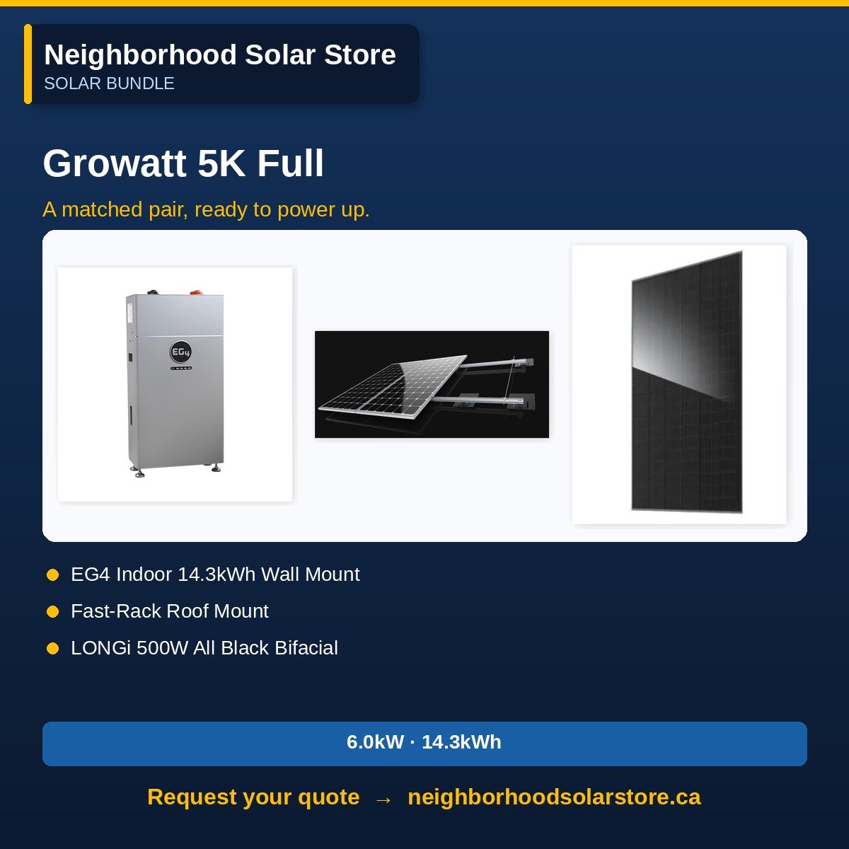 Growatt 5kW Grid-Tie System