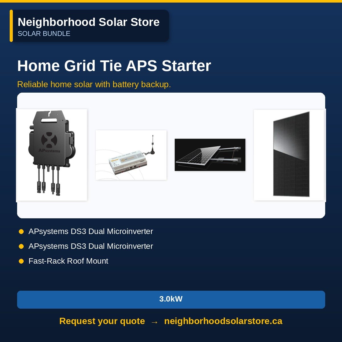 Home Grid-Tie Starter Kit — APsystems