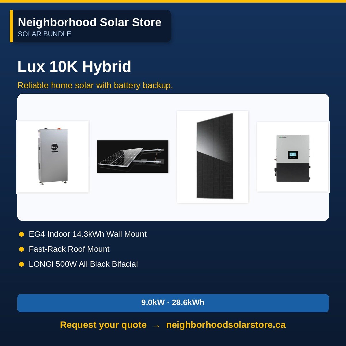 LuxPower 10kW Hybrid System