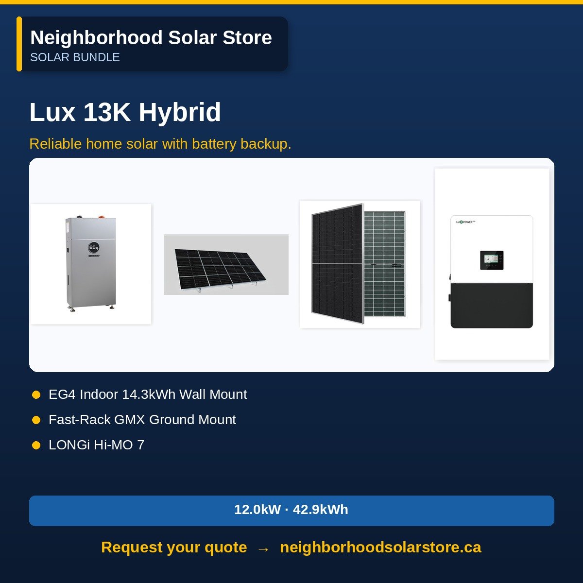 LuxPower 13kW Hybrid System