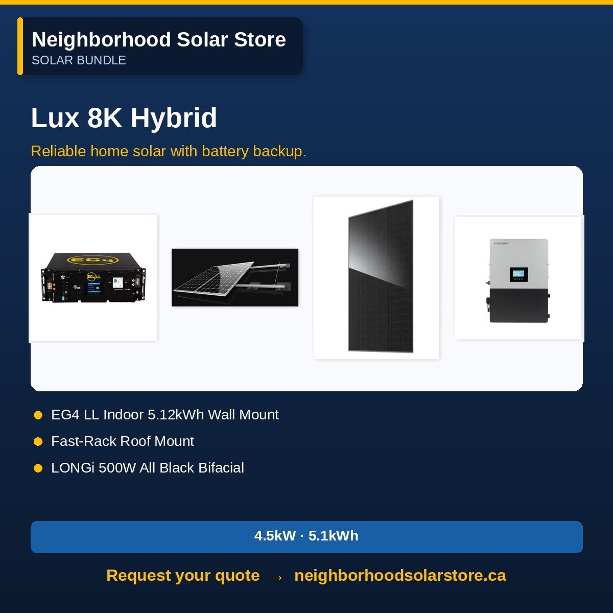 LuxPower 8kW Hybrid System
