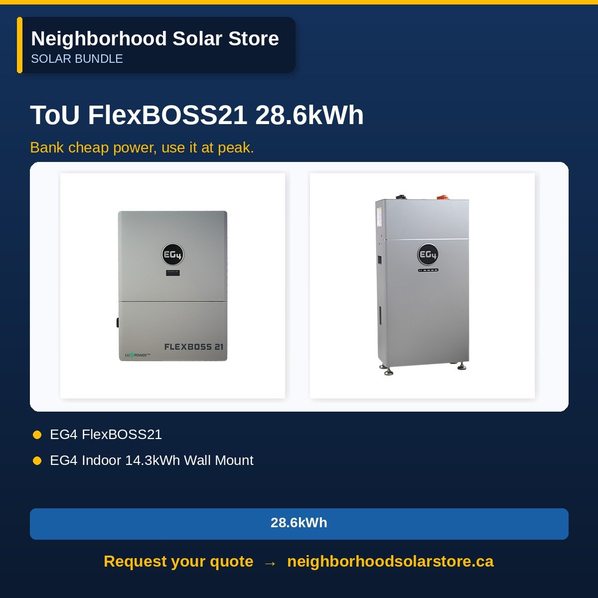 Time-of-Use System — EG4 FlexBOSS21 + 28.6kWh