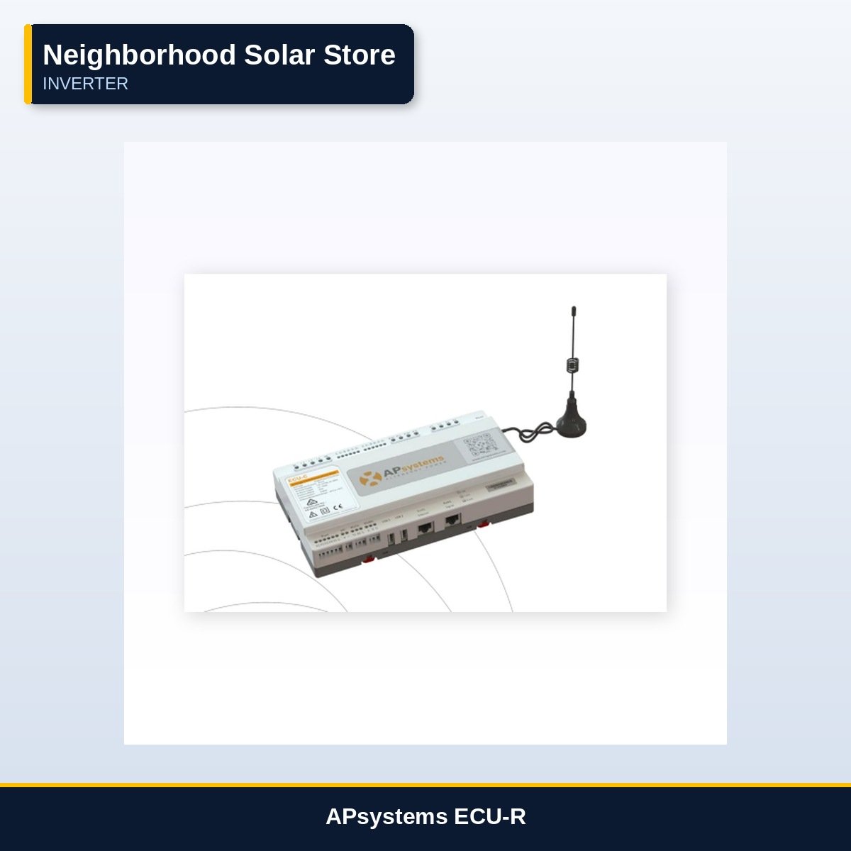 APsystems ECU-R — Zigbee to Wi-Fi Monitoring Gateway