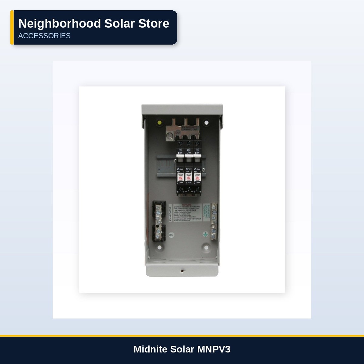 Midnite Solar MNPV3 — 3-Circuit Array Combiner Box