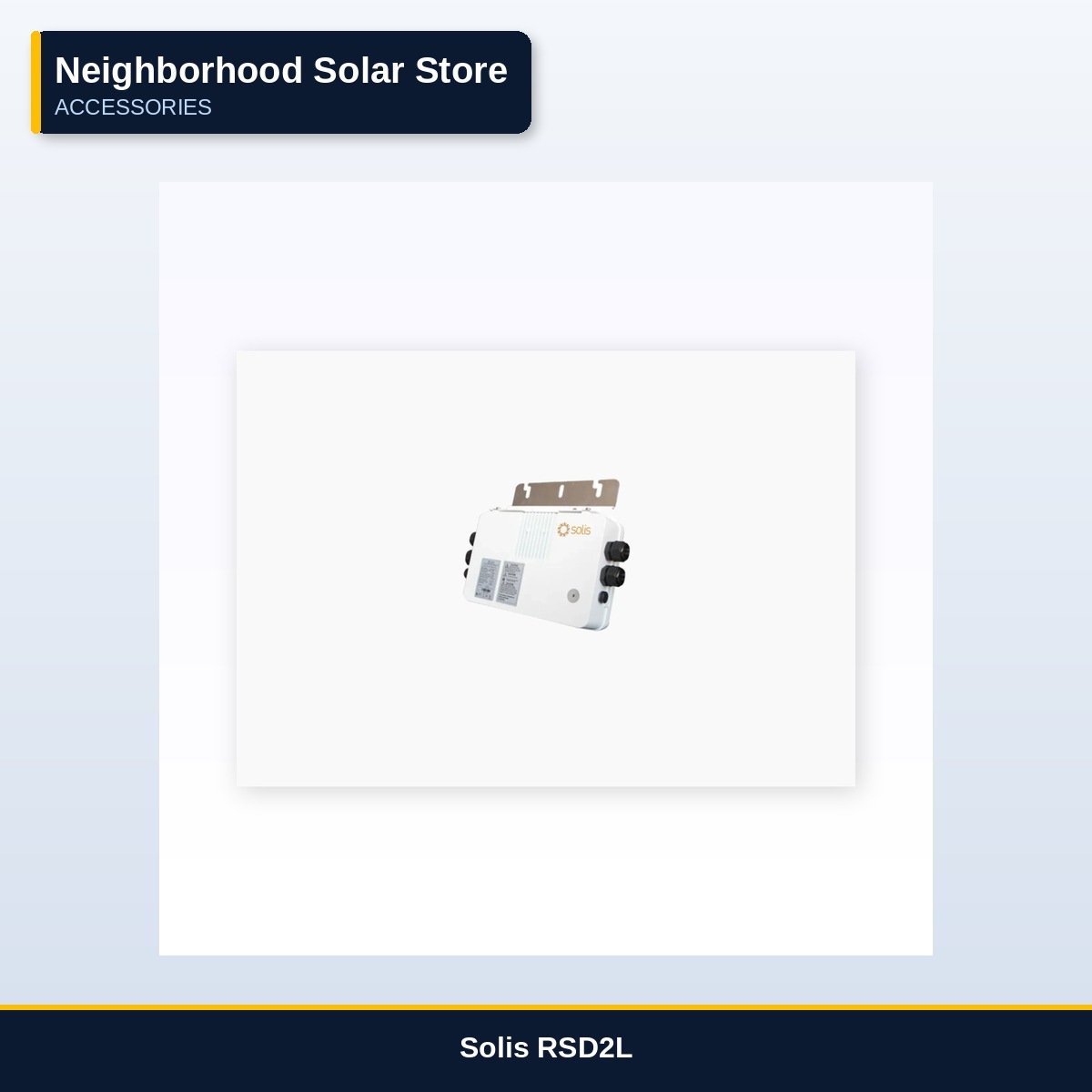 Solis RSD2L — String-Level Rapid Shutdown Device (2-In / 2-Out)