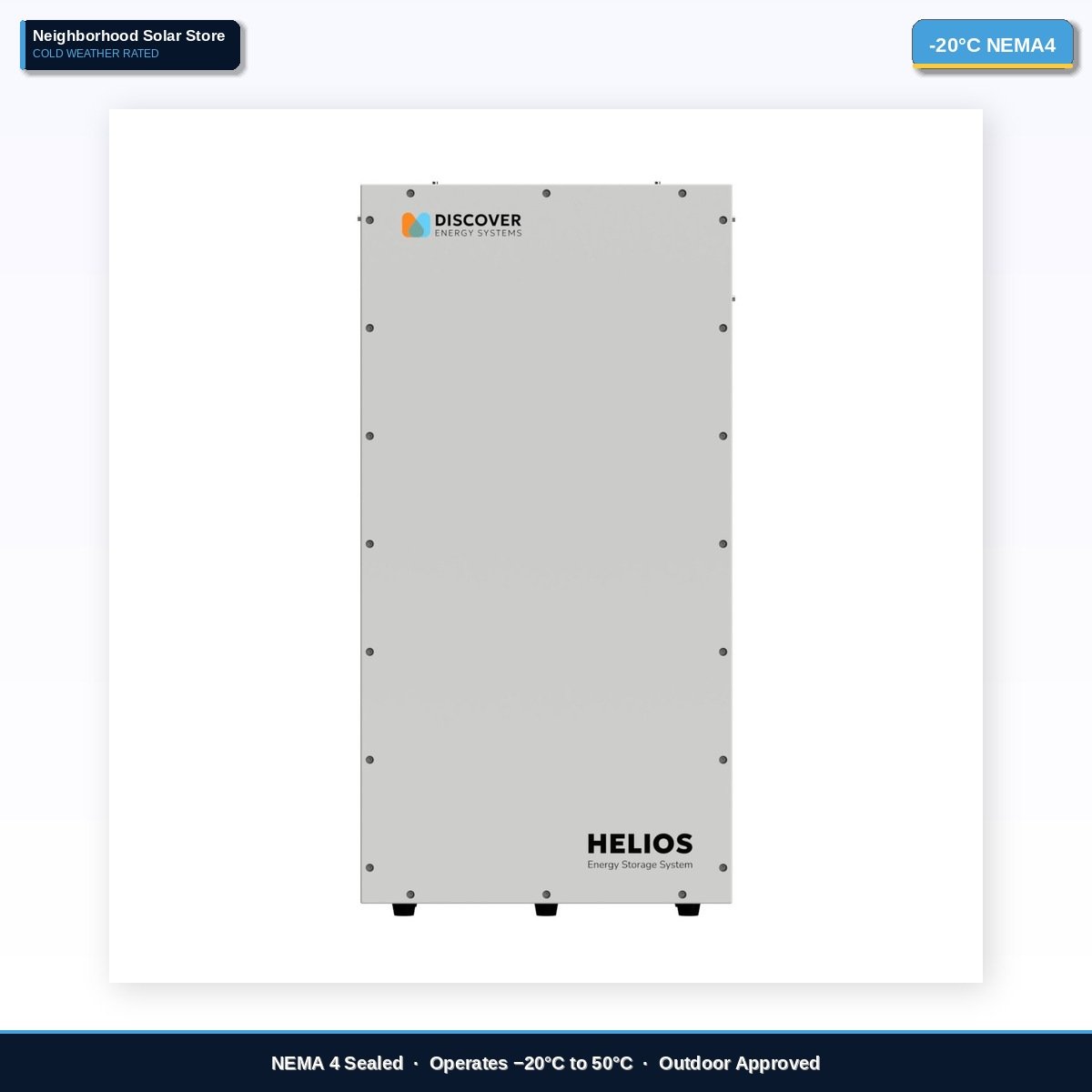 Discover Helios ESS — 16.1kWh Outdoor Battery System