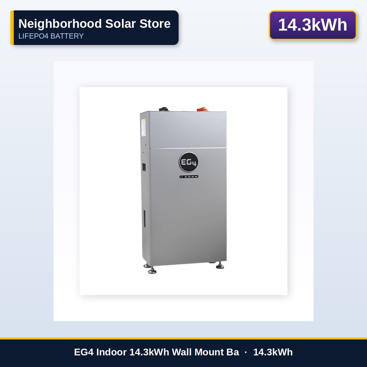 EG4 Indoor 14.3kWh Wall Mount Battery — 280Ah (EG4-WM-280AH)