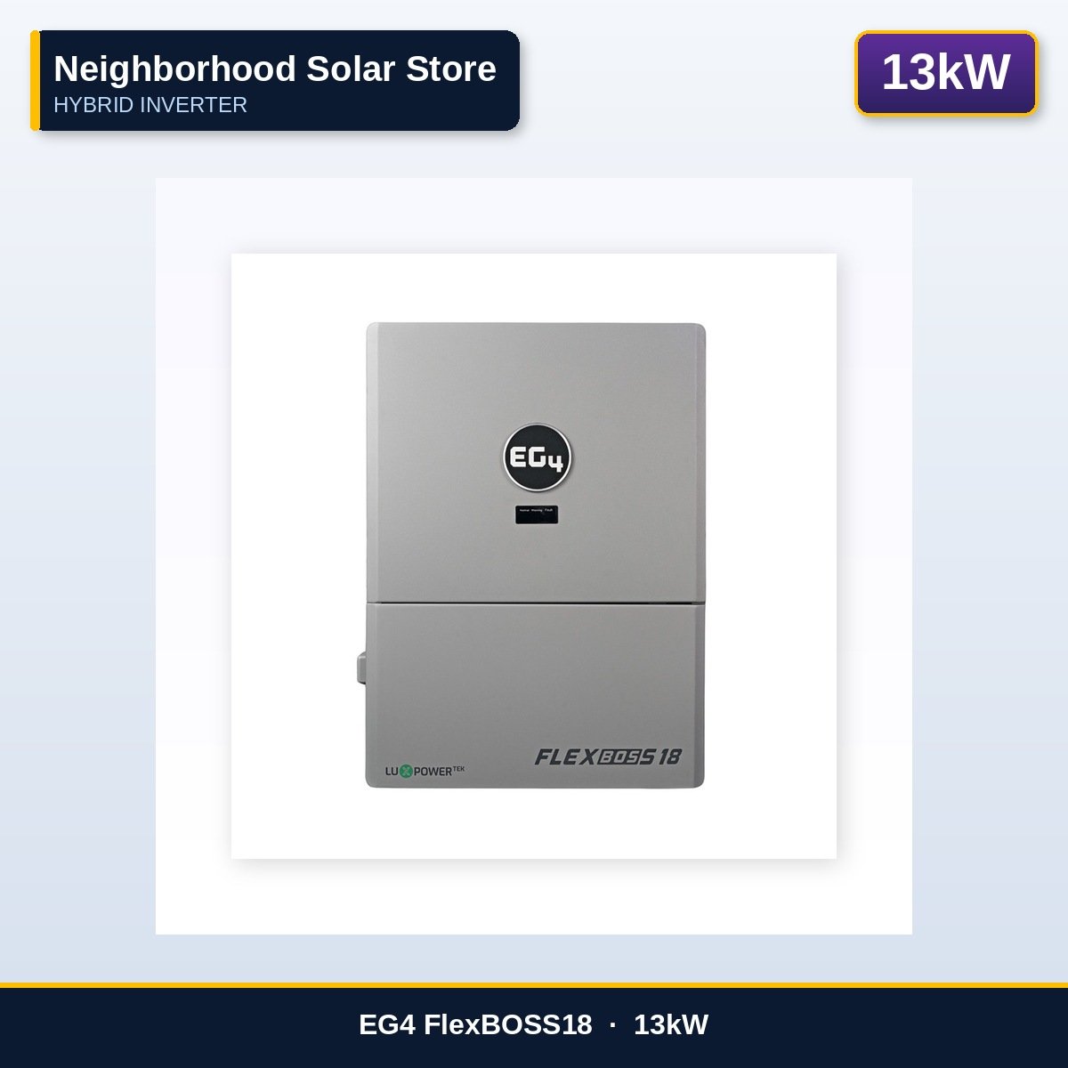 EG4 FlexBOSS18 — 13kW AC-Coupled Hybrid Inverter