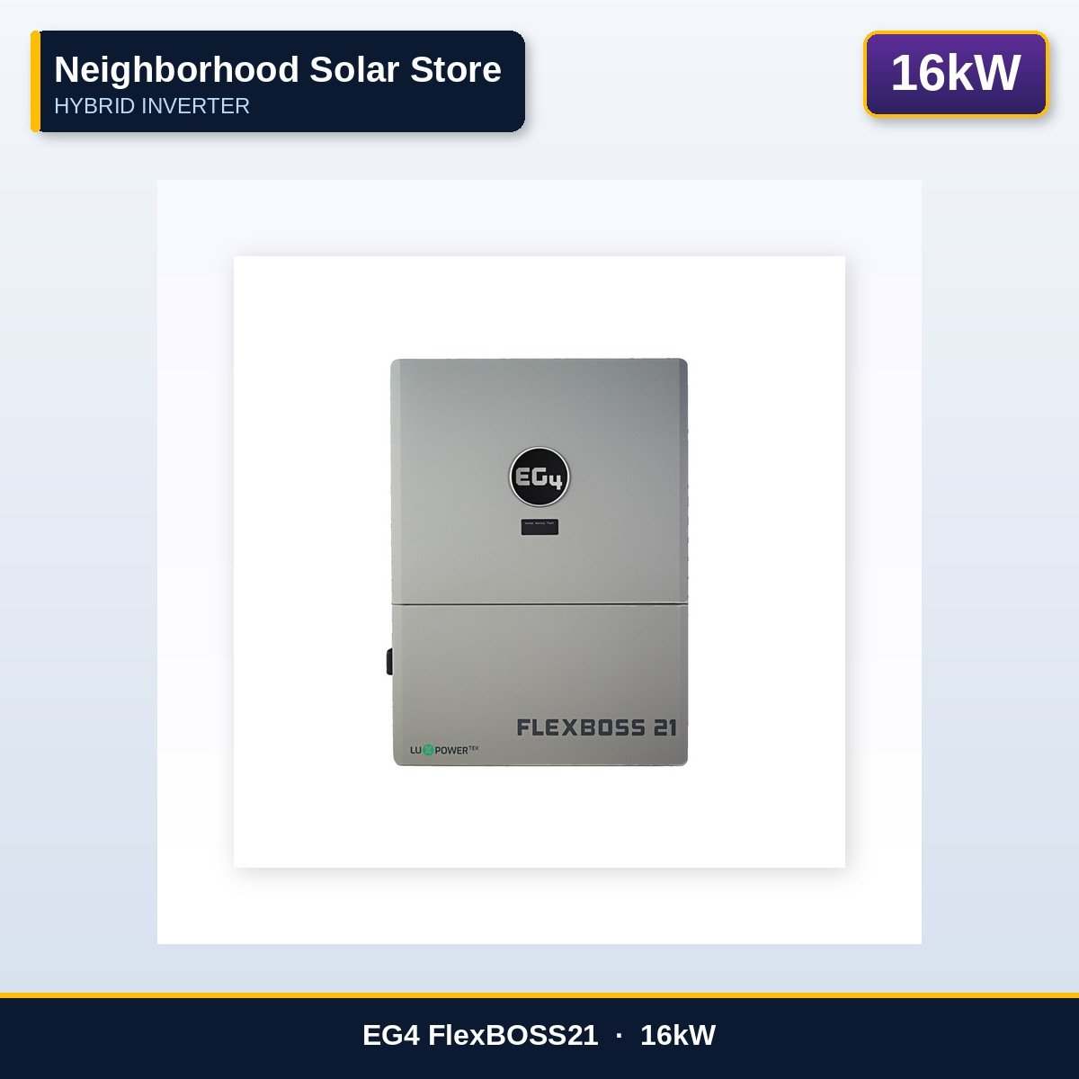 EG4 FlexBOSS21 — 16kW AC-Coupled Hybrid Inverter