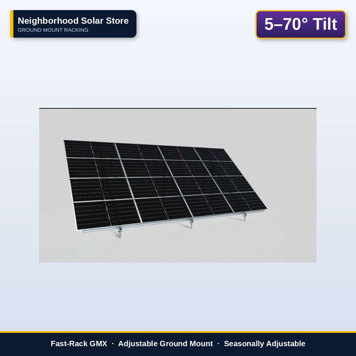 Fast-Rack GMX Adjustable Ground Mount Racking System