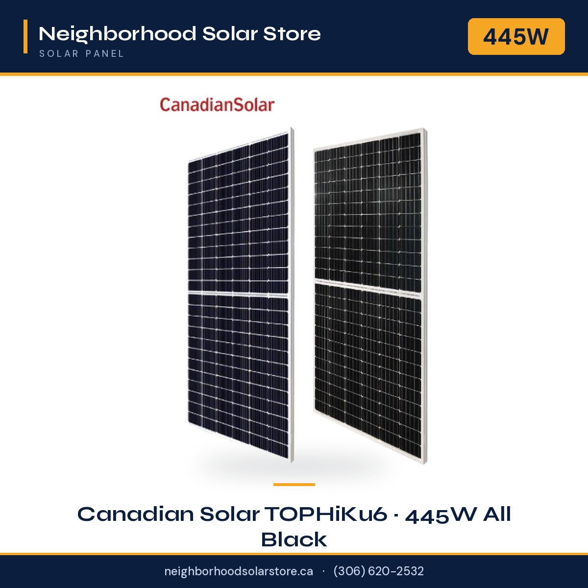 Canadian Solar TOPHiKu6 — 445W All Black (CSI-TOPHIKU6-445W)